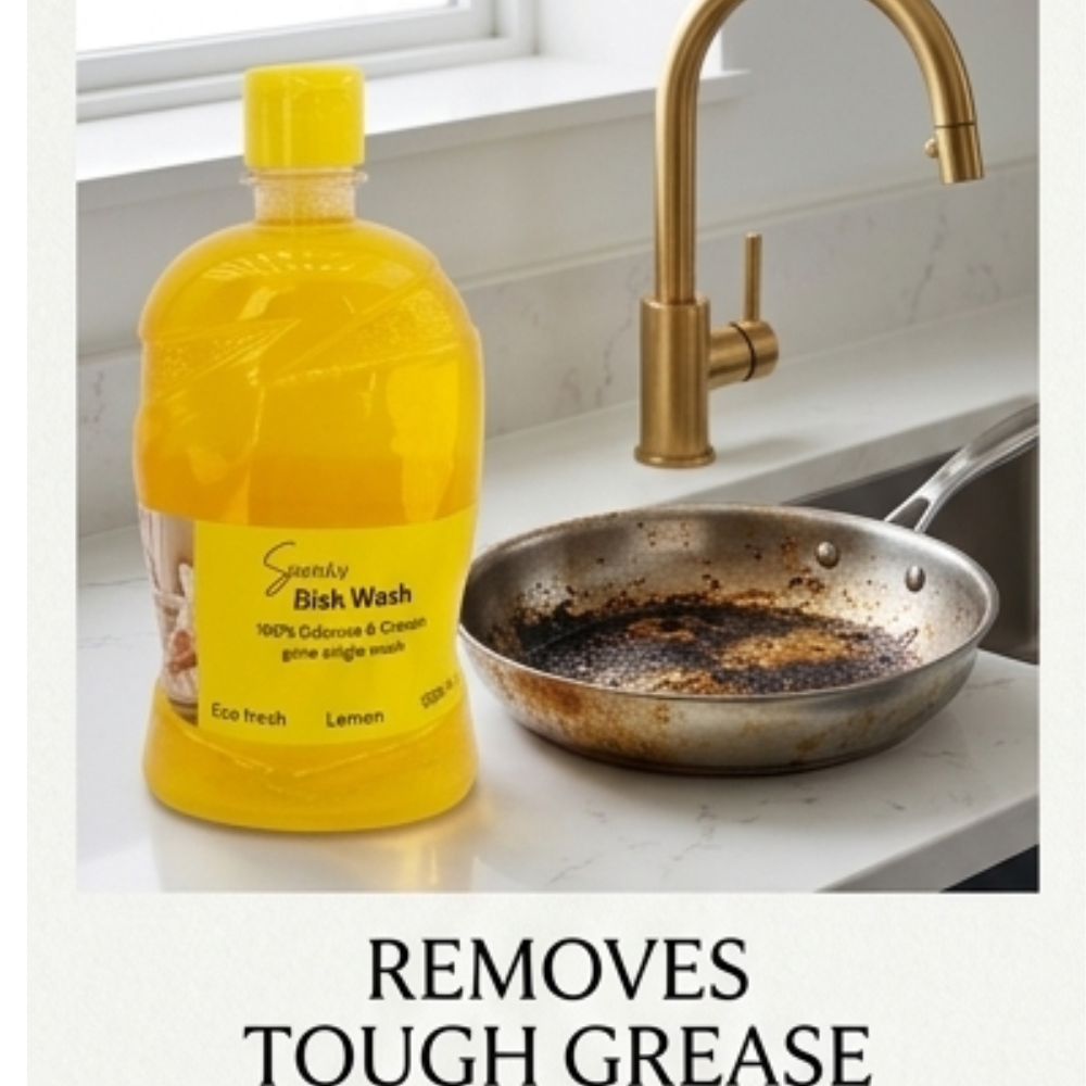 Sionix Dish Wash Gel for Kitchen Utensils | Powerful Grease Remover Dishwashing Liquid | Tough on Grease Soft on Hands | Eco Friendly & Food Safe Dish Cleaner | Sparkling Clean Vessels – 900ml - Image 5