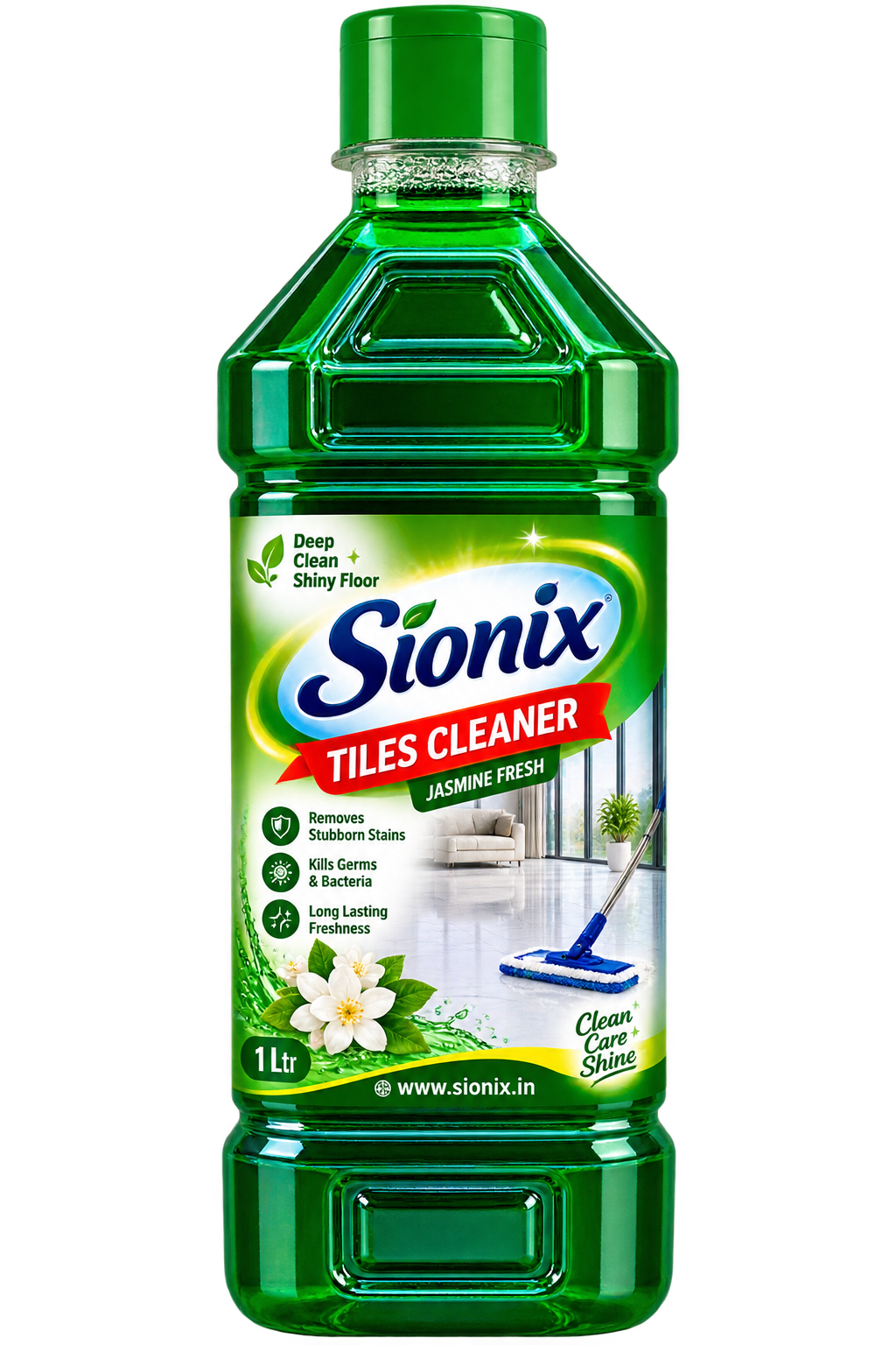 SIONIX Tiles Cleaner Liquid | Powerful Bathroom & Floor Tile Cleaner | Removes Tough Stains, Dirt & Grime | Ceramic & Tile Surface Cleaner | Fresh & Shiny Finish/900ml