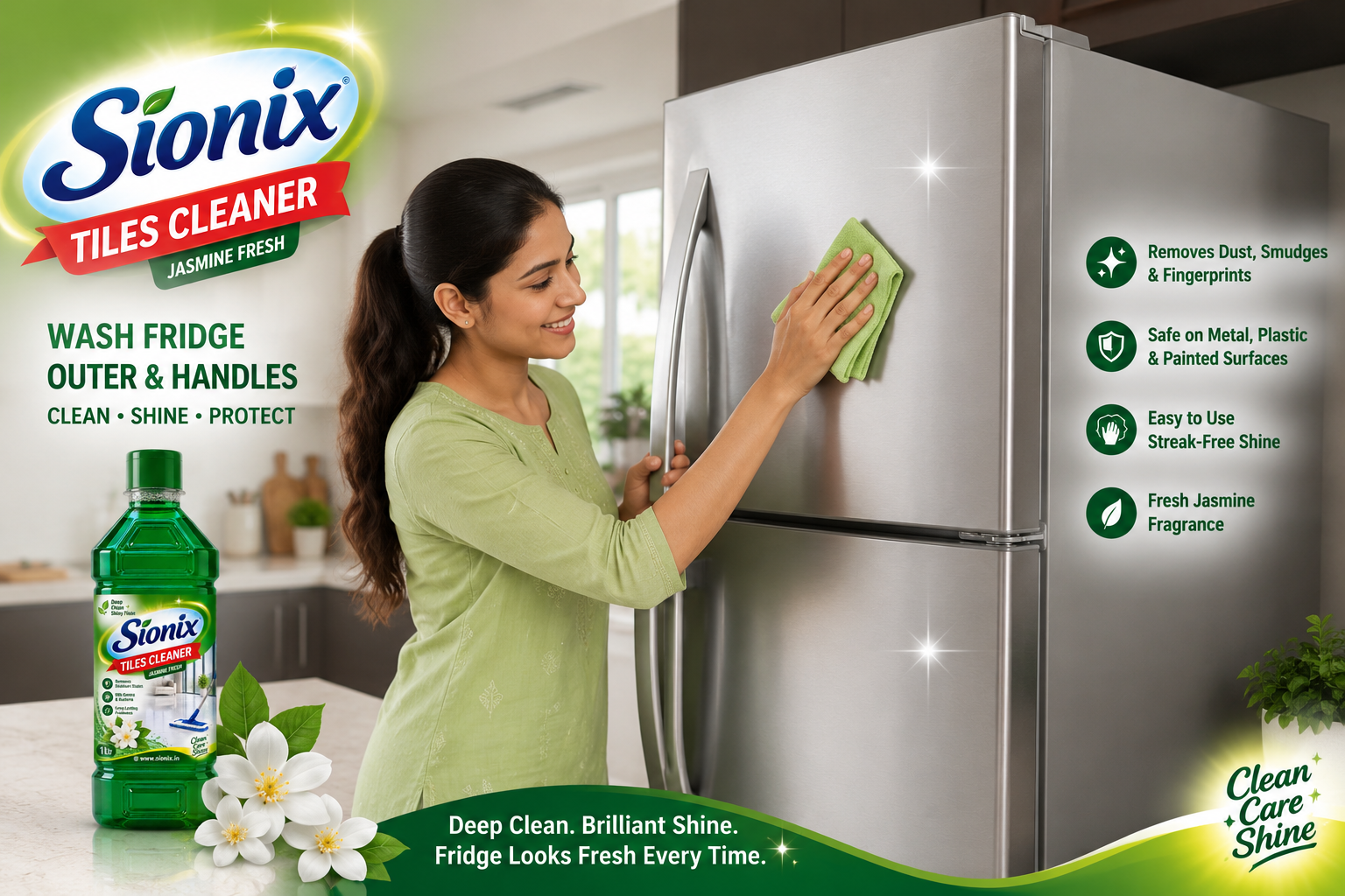 SIONIX Tiles Cleaner Liquid | Powerful Bathroom & Floor Tile Cleaner | Removes Tough Stains, Dirt & Grime | Ceramic & Tile Surface Cleaner | Fresh & Shiny Finish/900ml - Image 10