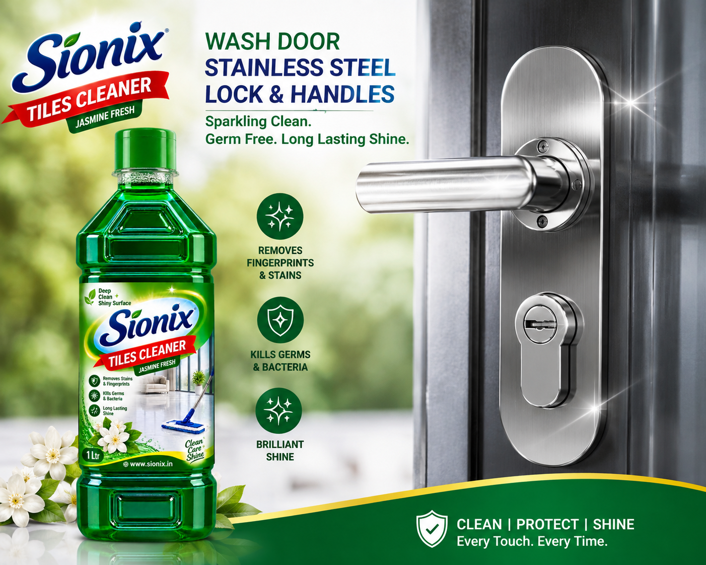 SIONIX Tiles Cleaner Liquid | Powerful Bathroom & Floor Tile Cleaner | Removes Tough Stains, Dirt & Grime | Ceramic & Tile Surface Cleaner | Fresh & Shiny Finish/900ml - Image 9