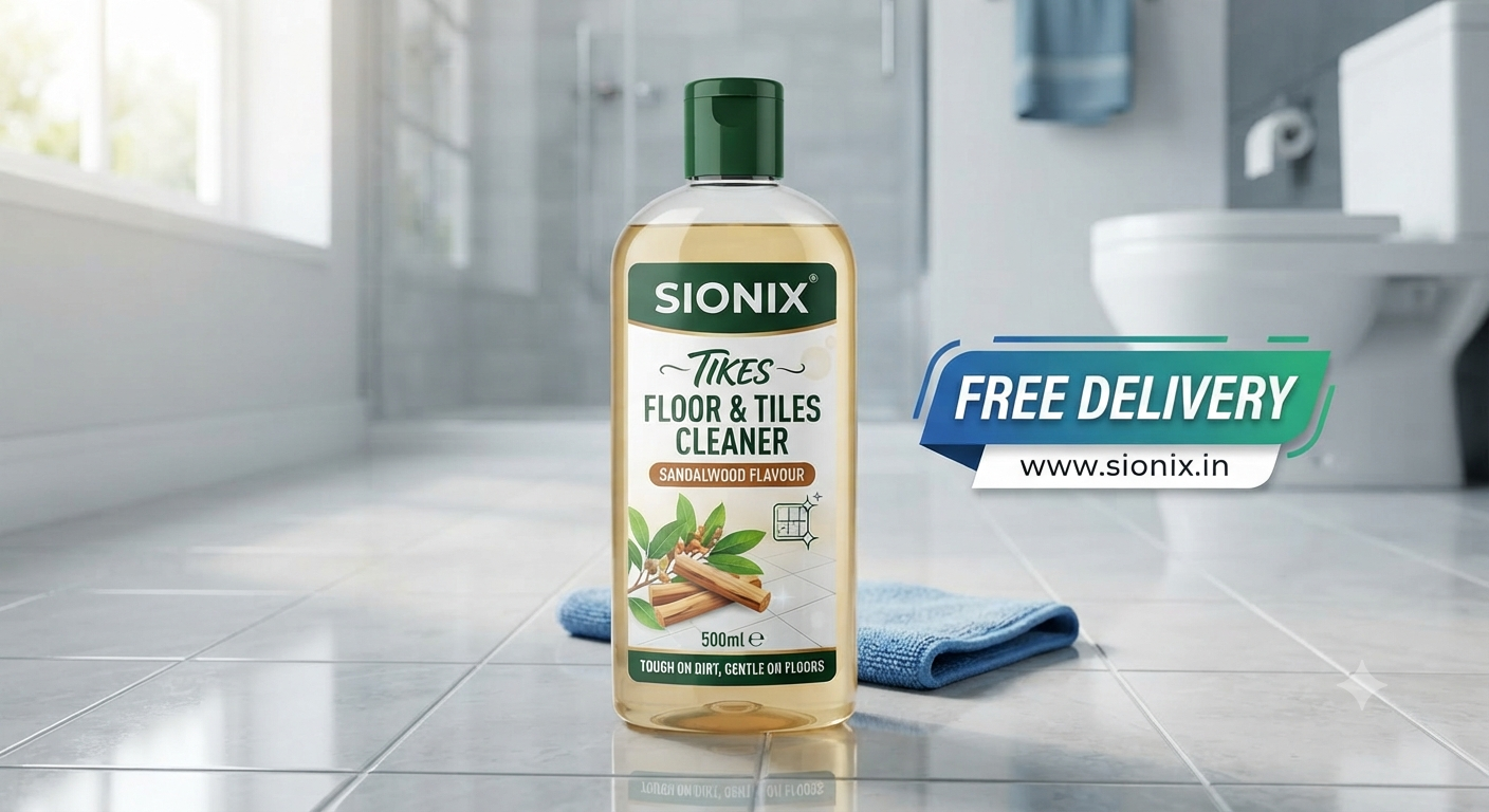 Sionix Tiles Cleaner Sandalwood Fragrance 900ml | Powerful Tile & Floor Cleaning Liquid | Removes Dirt, Stains & Grime | Fresh Sandalwood Fragrance | For Kitchen, Bathroom & Home Cleaning - Image 2