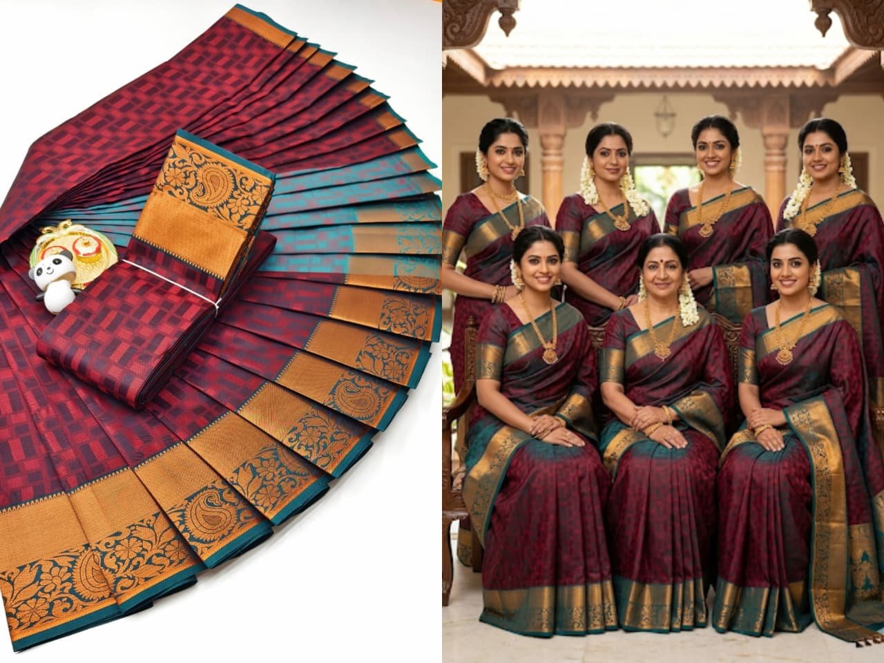 _3D EMBOSSED ART SILK SAREES